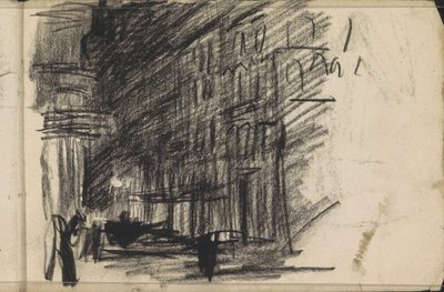 Cena de rua à noite de Isaac Israels