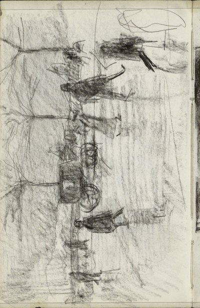 Figuras a pé e uma carruagem de Isaac Israels
