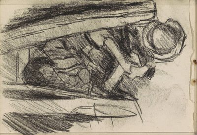 jovem sentado de Isaac Israels