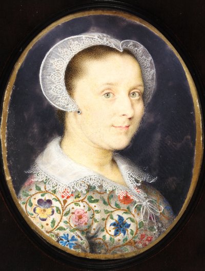 Elizabeth Harding, Sra. Isaac Oliver (aguarela em velino) de Isaac Oliver