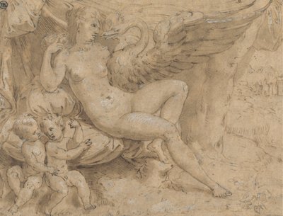 Leda e o Cisne de Isaac Oliver