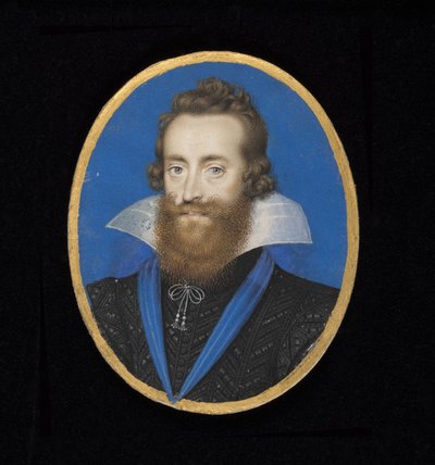 No. 3869 Ludovic Stuart, 2o duque de Lennox e duque de Richmond (1574-1624) (wc no pergaminho no cartão) de Isaac Oliver