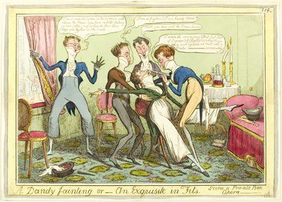 Um desmaio elegante de Isaac Robert Cruikshank