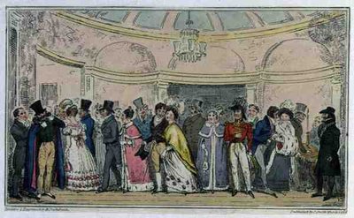 Deixando a Ópera, pub. por C. Smith de Isaac Robert Cruikshank