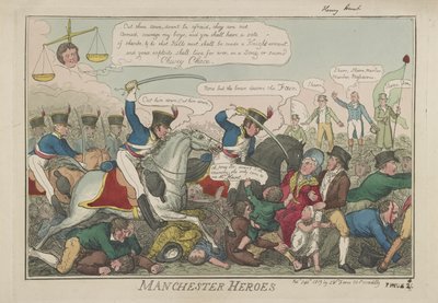 Heróis de Manchester, 1819 de Isaac Robert Cruikshank