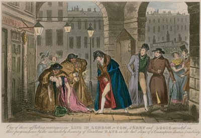 Uma daquelas ocorrências aflitivas na vida em Londres de Isaac Robert Cruikshank