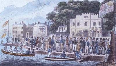 The Promenade at Cowes, 1825 de Isaac Robert Cruikshank
