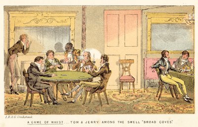Um jogo de whist de Isaac, Robert and George Cruikshank
