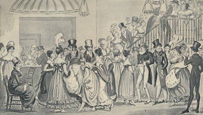 No Bar do Covent Garden, 1821, 1920. Artistas: Isaac Robert Cruikshank, George Cruikshank. de Isaac, Robert and George Cruikshank