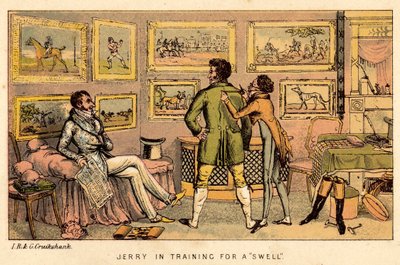 Jerry em treinamento para um swell de Isaac, Robert and George Cruikshank