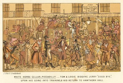 Adega do cavalo branco, Piccadilly de Isaac, Robert and George Cruikshank