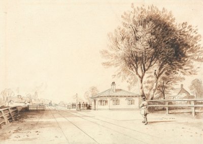 Vista na Linha do Liverpool e Manchester Railway de Isaac Shaw