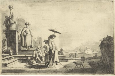 Vista de um porto mediterrâneo de Isaac Vincentsz. van der Vinne