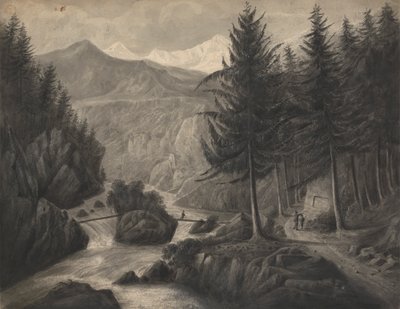 No Zwcilutzen - Perto de Interlaken/ Cantão de Berna/ O Jungfrau na Distância de Isaac Weld
