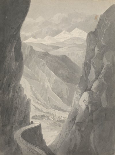 Pass of the Gemmi/ Descendo para Leukas Bad (Suíça) de Isaac Weld