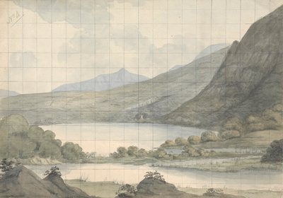Lago Turco com vista para o outro lado do rio e Ilha Brikeen (Irlanda) de Isaac Weld