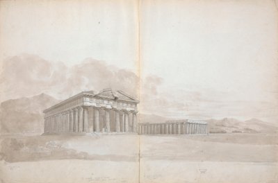 Duas Ruínas do Templo com Estudos de Isaac Weld