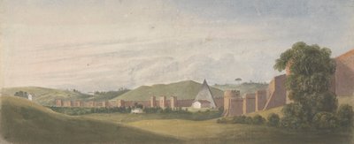 Muros de Roma: A Muralha Aureliana, com a Pirâmide de Cestius de Isaac Weld