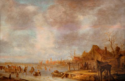 Um dia de inverno fora de Haarlem, entre 1638 e 1640. de Isaac van . Ostade