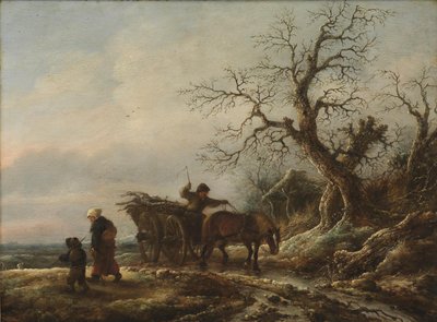 Uma cena de inverno de Isaack van Ostade