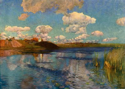 Um dia ensolarado no lago, 1899-1900, 1965. de Isaak Ilyich Levitan