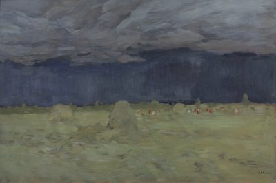 Fabricação de feno, 1900 de Isaak Ilyich Levitan