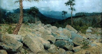 Nas montanhas da Crimeia, 1886 de Isaak Ilyich Levitan