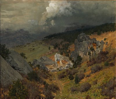 Nas montanhas da Crimeia, 1886 de Isaak Ilyich Levitan
