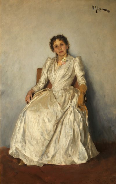 Retrato de Sophia Kuvshinnikova 1847-1907, 1888. de Isaak Ilyich Levitan