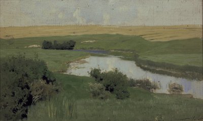 Rio pequeno Istra, 1885-1886 de Isaak Ilyich Levitan