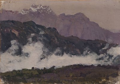 Os Alpes, 1897 de Isaak Ilyich Levitan