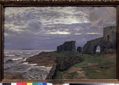 Vestiges du passe, Crepuscule, Finlande (Restos do passado, Crepúsculo, Finlândia) - Peinture de Isaak (Isaac) Ilyich Levitan (1860-1900), huile sur toile de Isaak Ilyich Levitan