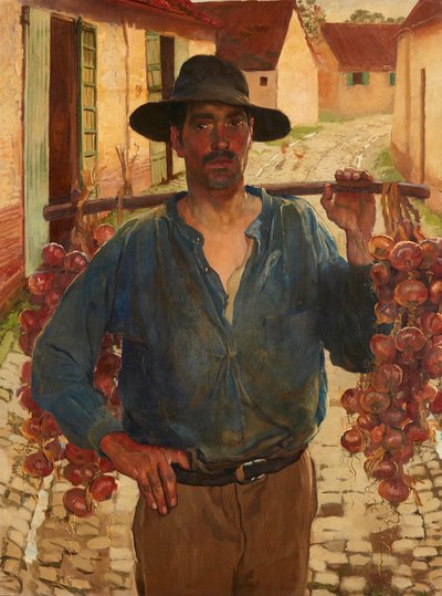 O Onion Rover (óleo sobre tela) de Isabel Codrington