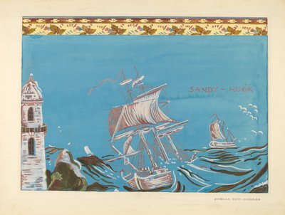 Projeto de caixa de banda, c. 1937. de Isabella Ruth Doerfler