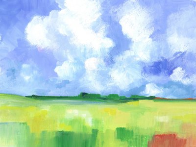 Paisagem abstrata 03 de Isabelle Brent