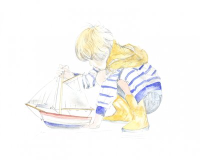 Rapaz e barco de Isabelle Brent