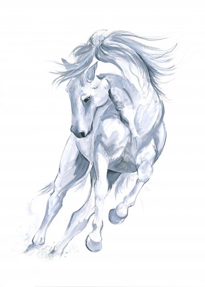 Cavalo a correr abstrato de Isabelle Brent