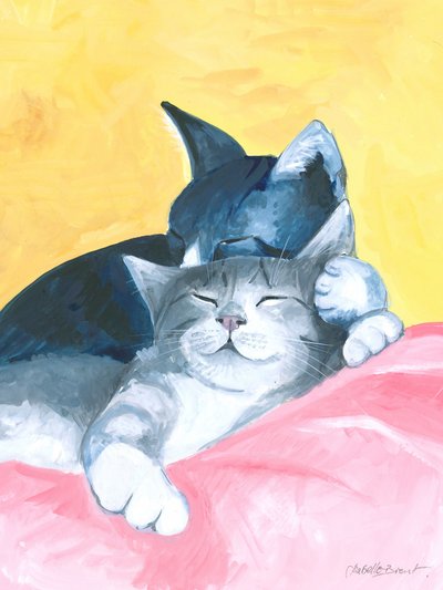 Gatos em sesta abstratos de Isabelle Brent