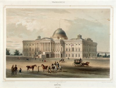 Washington--Capitólio (Vista Leste) de Isidore Laurent Deroy