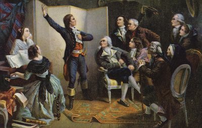 Claude Joseph Rouget de Lisle cantando a Marselhesa de Isidore Pils