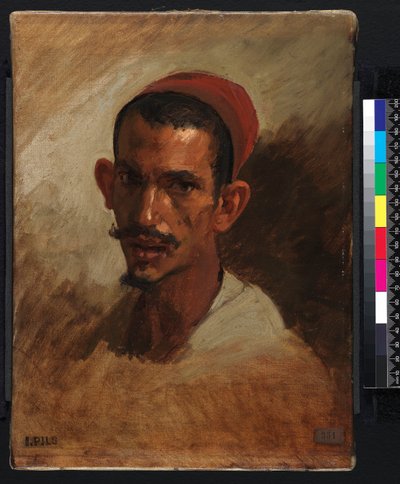 Estudo para a cabeça de um jovem árabe, 1860-1862 de Isidore Pils