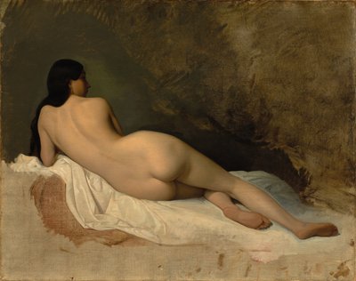 Estudo de um nu reclinado, c. 1841 de Isidore Pils