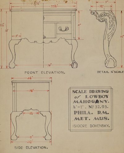 Lowboy de Isidore Sovensky