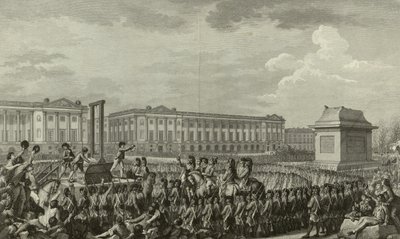 Execução de Luís XVI de Isidore Stanislas Helman