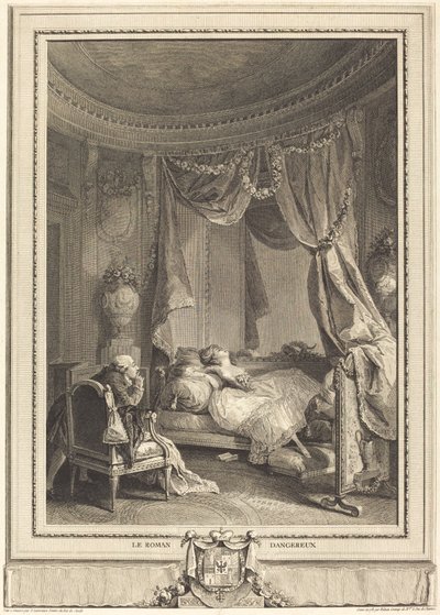 A novela perigosa de Isidore Stanislas Helman after Nicolas Lavreince