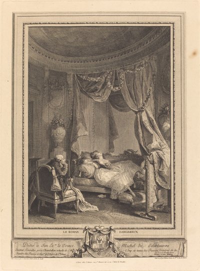 A novela perigosa de Isidore Stanislas Helman after Nicolas Lavreince