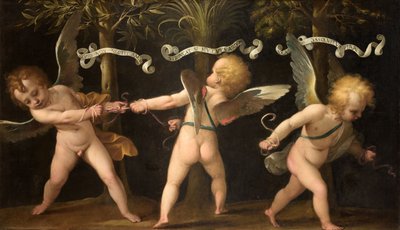 Alegoria com querubins alados, c. 1635. de Isidoro Bianchi