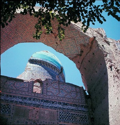 Vista interior do cofre, 1399-1404 de Islamic School