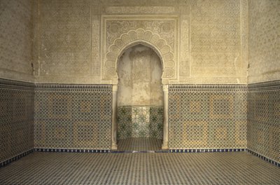 Madrasa de Sidi Bou Medine, sala de oração de Islamic School