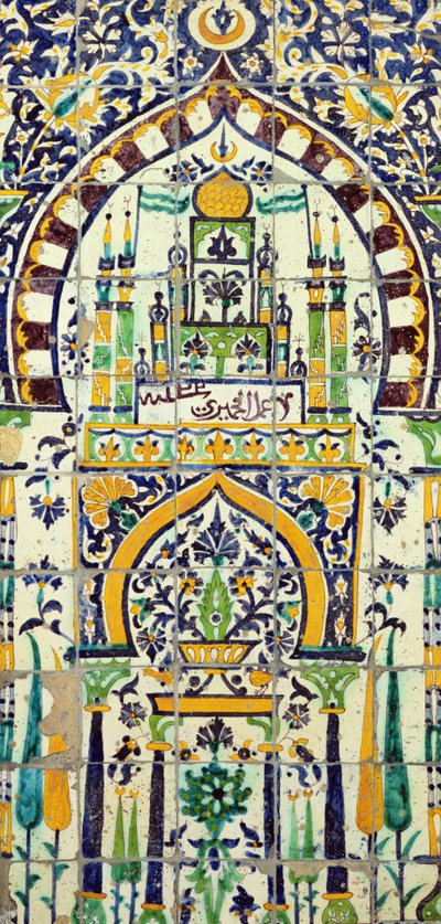Mihrab de uma mesquita em Tunis (faiança) de Islamic School